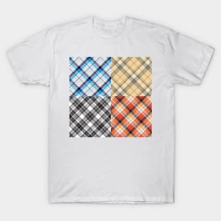 Mixed plaids T-Shirt